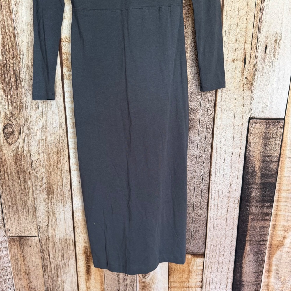 Grey State Midi Dress Wren Graphite Versatile Sustainable Minimalist Large NWT - Picture 6 of 10
